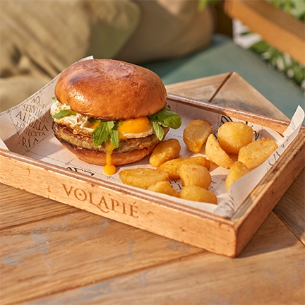 Hamburguesa de alcachofa