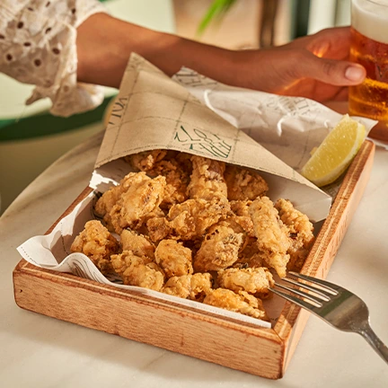 Puntillitas fritas con limón